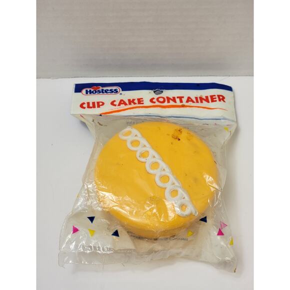 Vtg Hostess Cup Cake Container New Old Stock Lunchbox Retro Nostalgia Stocking - Picture 1 of 3